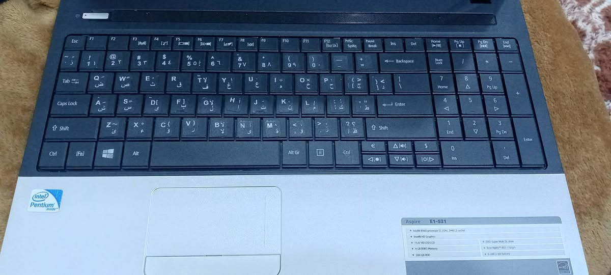 Acer Aspire E1-531 • Intel B960 • 4GB رام