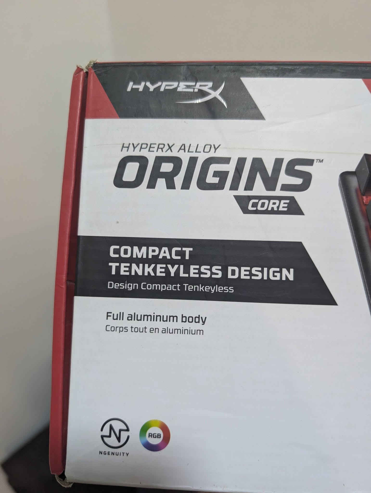 HyperX Alloy Origins Core
سعر 65 الف
مستخدم نظيف جدا 
Red switch 75٪ 

واير 
مابي لا عطل ولا مشكلة 
سبب البيع احتاجيت حجم اكبر 
مكاني بغداد السيدية 
***********

