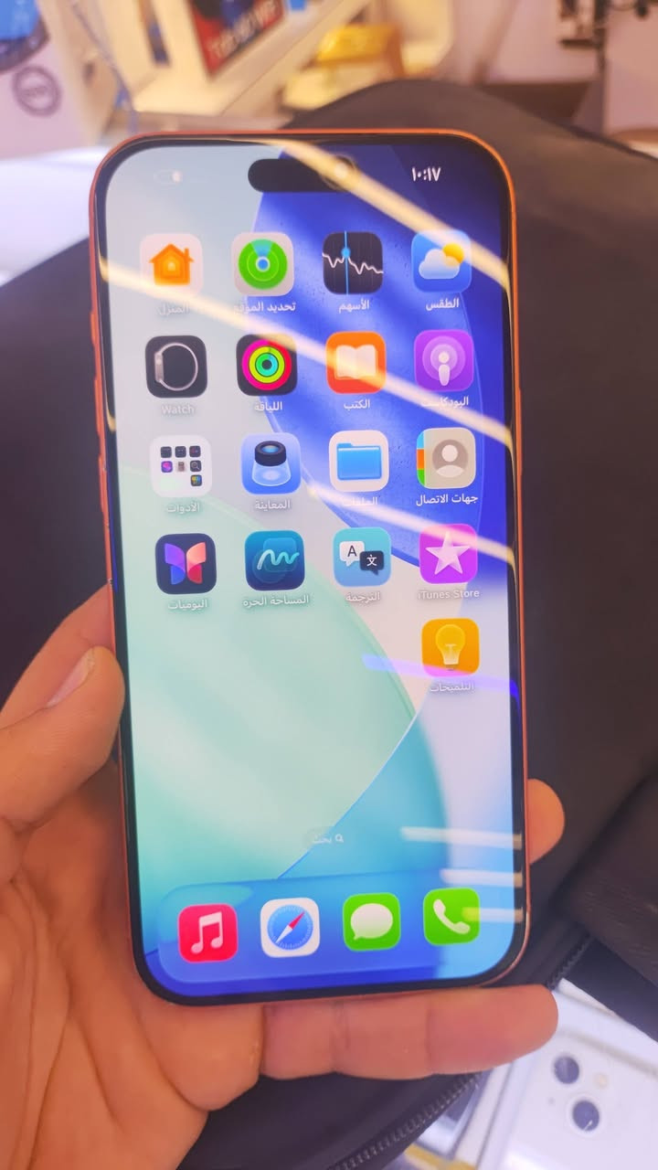 📱 للبيع iPhone 17 Pro Max

🟠 اللون: برتقالي
💾 الذاكرة: 512GB
🌍 الموديل: عربي شرق أوسط
🔋 البطارية: 100%

🔧 حالة الجهاز:
✨ جهاز أخو الجديد، نظافة وحالة ممتازة جداً
مبدل فقط كزاز الشاشة (الزجاج الخارجي)، أما الشاشة الأصلية نفسها مال الجهاز وما مبدلة ولا متغيرة.

💰 السعر: 1,650,000 دينار
🤝 بي مجال للطيبين

📍 الموقع: بغداد – الحرية
🚚 توصيل لجميع محافظات العراق
🔍 الفحص قبل الشراء

📞 للتواصل: ***********
