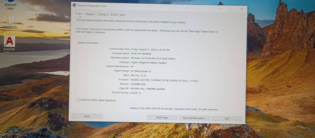 للبيع HP ZBook Studio G3
الموديل: HP ZBook Studio G3
🔹 المعالج: Intel Core i7-6700HQ — الجيل السادس
🔹 المعالج الرسومي: NVIDIA Quadro M1000M — 4GB VRAM
🔹 كرت مدمج: Intel HD Graphics 530
🔹 الرام: 16GB RAM
🔹 التخزين: SSD 512GB (إذا ما غيرته)
🔹 الشاشة: 15.6 إنچ
🔹 النظام: Windows 10 Pro 64-bit
🔹 DirectX: 12
🔹 مناسب للتصميم، AutoCAD، البرامج الهندسية، المونتاج الخفيف والألعاب حسب الإمكانيات.
الجهاز بحالة جيدة وجاهز للاستخدام، والمعالج وكرت الشاشة منفصل NVIDIA Quadro M1000M 4GB.
📌 السعر: 300 ألف
📍 الموقع: بغداد العامريه 
📞 للتواصل ***********
