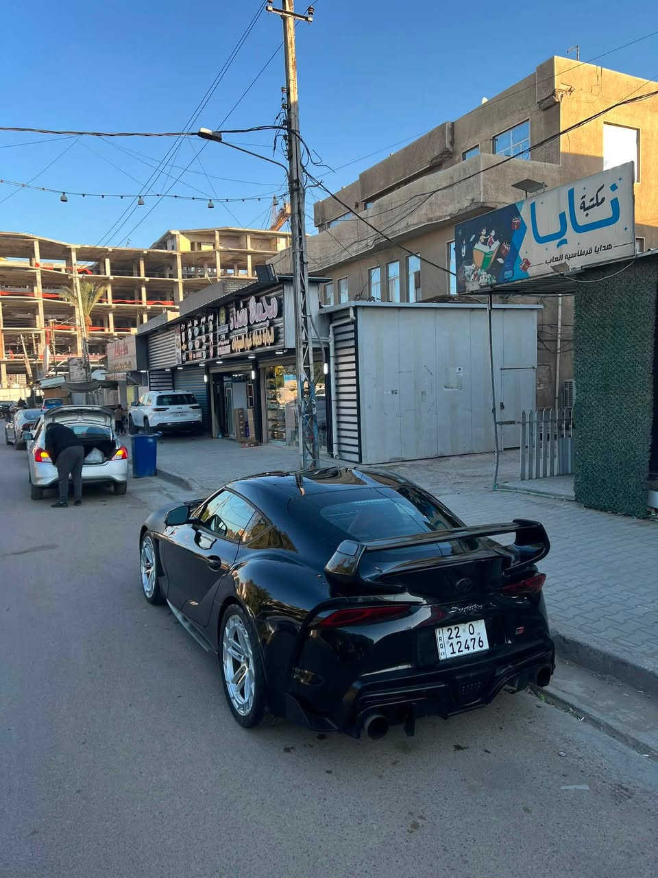 ‏Toyota Supra MK5 G-R premium 
الموديل : [ 2022 ]
المحرك : [ b58 V6 / Turbo ] 
الگير : [ اوتوماتيك ]
الممشى : [ 30 الف ميل ]

- داتـا شـو 
- بصمة تشغيل 
- شاشة كبيرة 
- كاميرا + ابل كار بلي 
- سستم صوت ( JBL )
- مقاعد جلد ( أحمر ) 
- مقاعد كهربائية 
- والسيـارة فئـة G-R Premium فـوول 1/1

‎- داون بـايب 
- أكـزوزت تيتانيـوم من مـاركة tomei 🔥
- جاملغـات كـاربون ڤابير ( حقيقي - أصلي ) 

حادثها الجاملغ الكاربون نفسه بي طخه خفيفة 
طاك بيها ايرباك البرده عكس السايق السياره بدون صبغ ولا فتح اي شي والسياره جاهزه للاخير

رايدها ب 35 او مراوس ب موستنك عشر نمر 
***********
