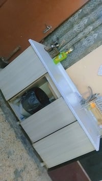 كاونتر HDF • ٣متر • سنك مرمر