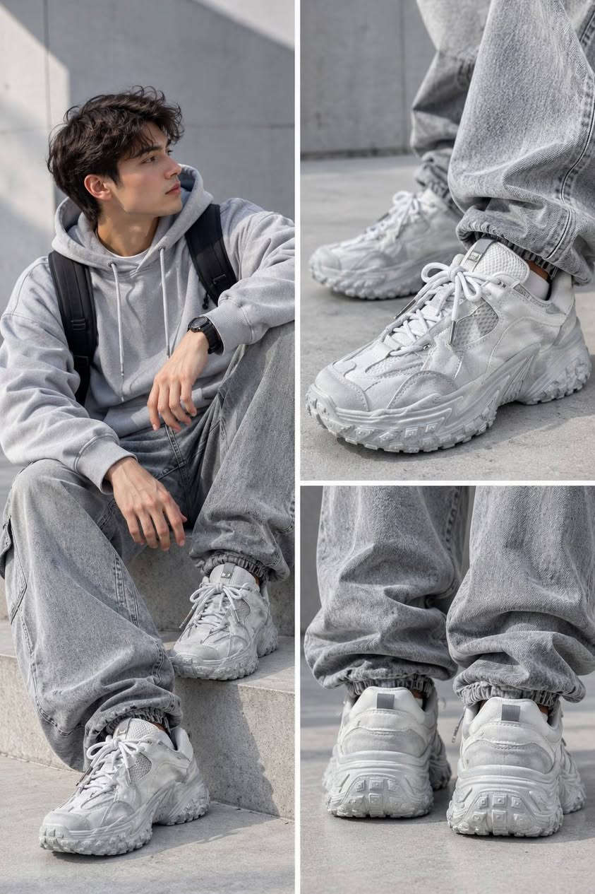 👟 هذا مو حذاء تلبسه… هذا حذاء يكمّل اللوك! 🔥
ستايل شبابي، شكل مرتب، ويمشي ويا كلشي تقريباً 😎
📏 متوفر من 39 إلى 45
🚚 نوصل لكل محافظات العراق 🇮🇶
📩 عجبك؟ دز كلمة "أريد" بالخاص وخلي الباقي علينا 🔥
***********
