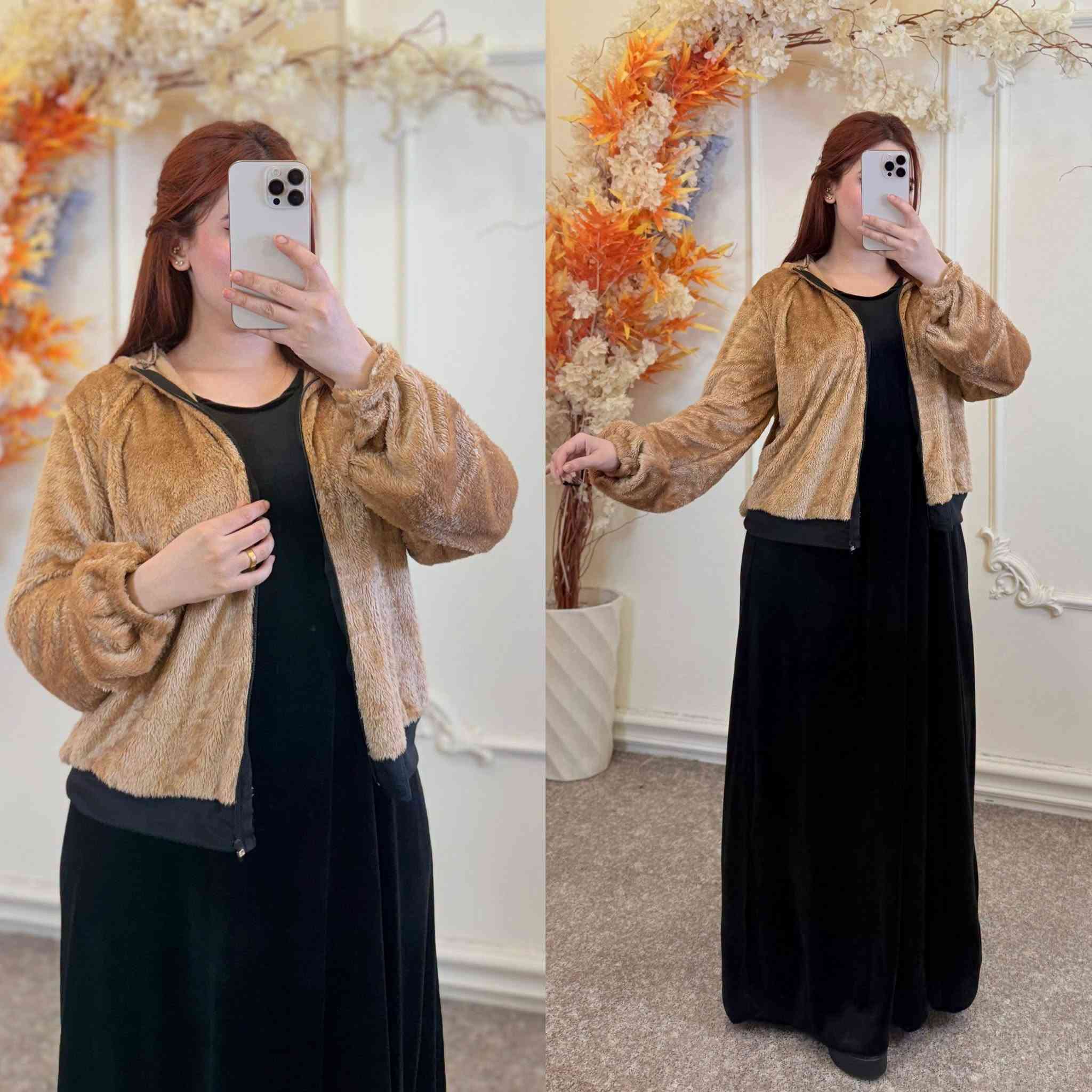 طقم قطعتين • جاكيت وفستان • مقاسات L XL XXL