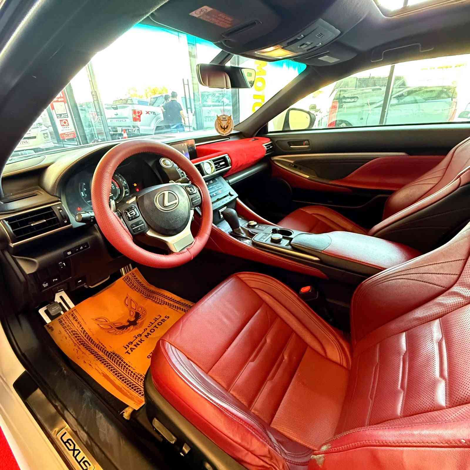 ⚜️ سلام عليكم اخوان ⚜️ 
لكزز RC300 موديل ٢٠١٧ F sport
سيارة محرك 20 TURBOT ✈️
مواصفات سيارة : 
كشنات جلد و كهربائي 
كشنات تدفئة و كشن خزن 
داخل احمر بلادي 
شاشة كبيرة 
ماوس 
ثلاث وضعيات قيادة 
كاميرا خلفي 
حساسات ٣٦٠ درجة 
تحدید سرعة و خط شارع 
فتحة صقف 
تحكمات استيرن 
بعد بي هواية مواصفات.........
سيارة مبين ماشاءالله كلش حلوة و مرتب جاهز مجهز 
سيارة ٣ قطع مصبوغ و ارباكات سستم 
رقم دهوك جديد تحويل ثاني يوم 
عنوان اربيل.....
*********** 
*********** أربيل, العراق
