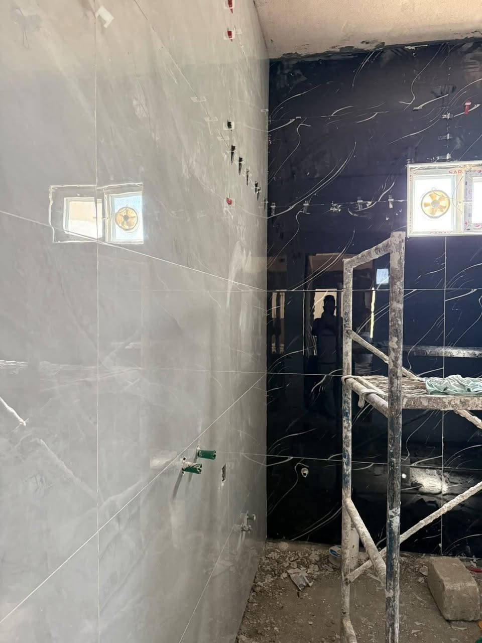 عملنا سراميك رضي مع جداري شقل درجه والى مكان ناصريه ***********
