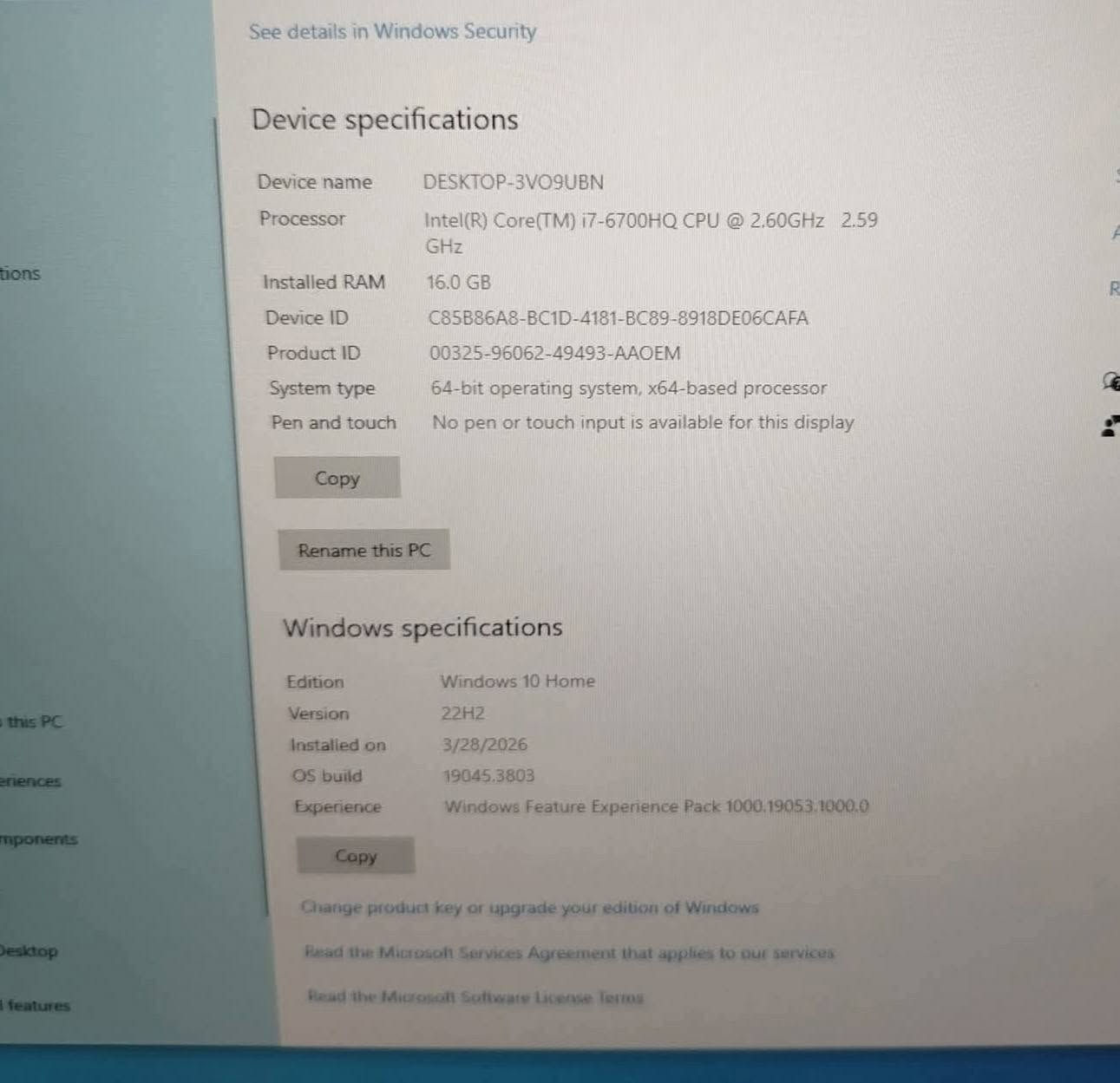 السلام عليكم 
لابتوب لينوفو p70 نظيف جدا 
مواصفاتها 
Ci7 6th HQ
رام 16 
هارد 265 ssd تفتح ب8 ثواني 
كرت الشاشه 12 الكلي 
الخارجي 4 جيجا نوع نفيديا m3000m
الداخلي 8 جيجا 
حجم الشاشة 17
 بطارية ساعتين وفوگ 
السعر 450 ألف 
المكان بغداد 
***********
***********
