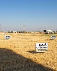 حصرياً للبيع مساحات  3 دونم 📐 السند زراعي 25 حق التصرف 📄  الخدمات ماي ...
