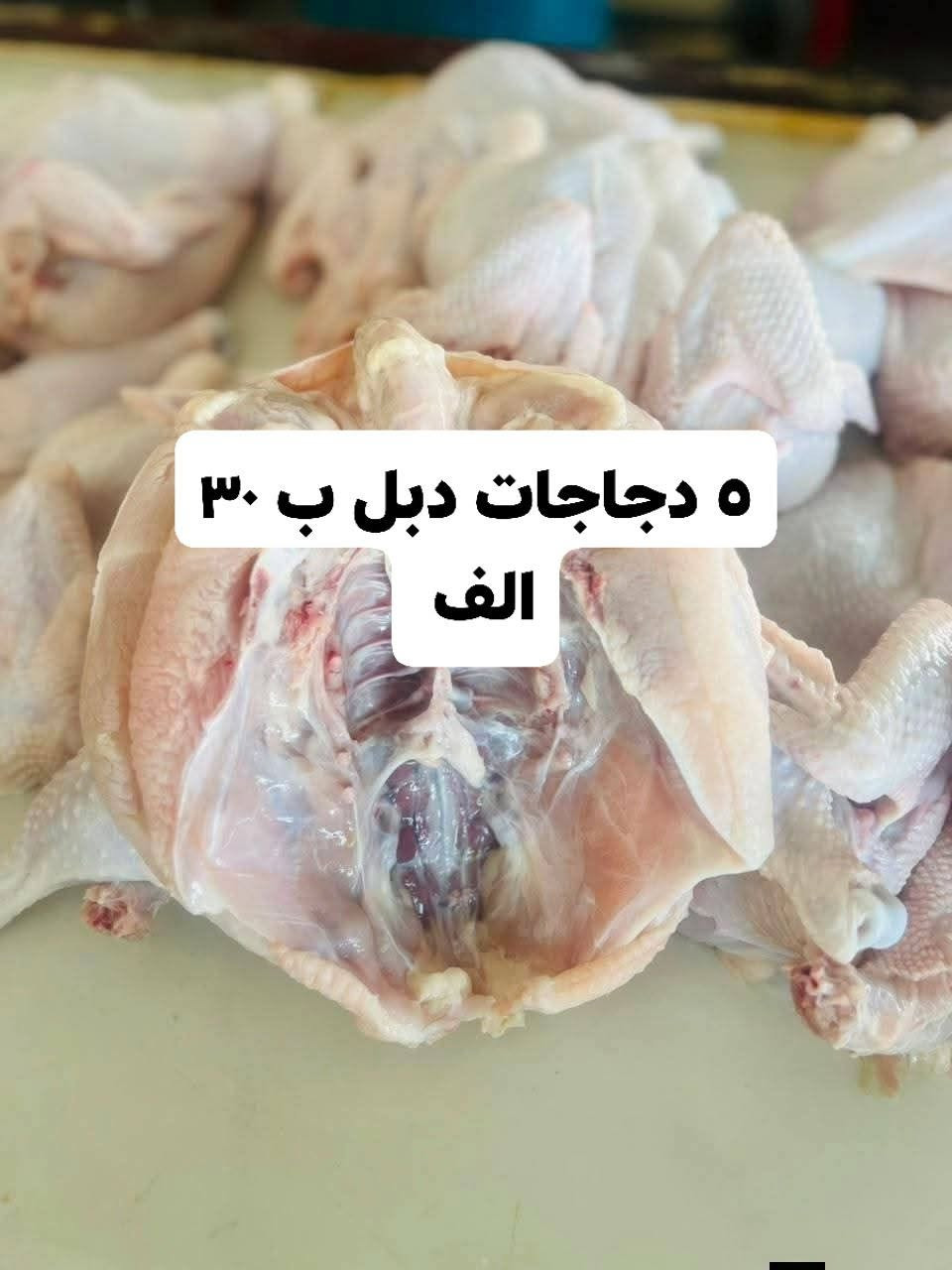 علاء نشأت عمران 
سعر الكيلو  2550
10دجاجات خشن ب60
10دجاجات خشن دبل75
25دجاجه دبل ب160
20دبل ب130
40دجاجه دبل خشن ب260
50دجاجه دبل ب320
80دجاجه خشنه دبل ب550الف
100دجاجه خشنه دبل ب600
200دجاجه خشنه دبل ب1,300,000الف
400دجاجه خشنه دبل ب2,600,000الف
ذبح وتنظيف مجاني مجاني 
مستعدون لتجهيز كافه المناسبات والمطاعم باسعار مناسبة وتوجد عروض خاص للمناسبات *********** ***********
#بغداد #اليوسفية
#المحموديه_مدينتي
#لسناالوحيدون ولكننا الأفضل
يوجد توصيل جميع مناطق العراق

نص مكتوب في الصور:
- ٥ دجاجات دبل ب ٣٠ الف