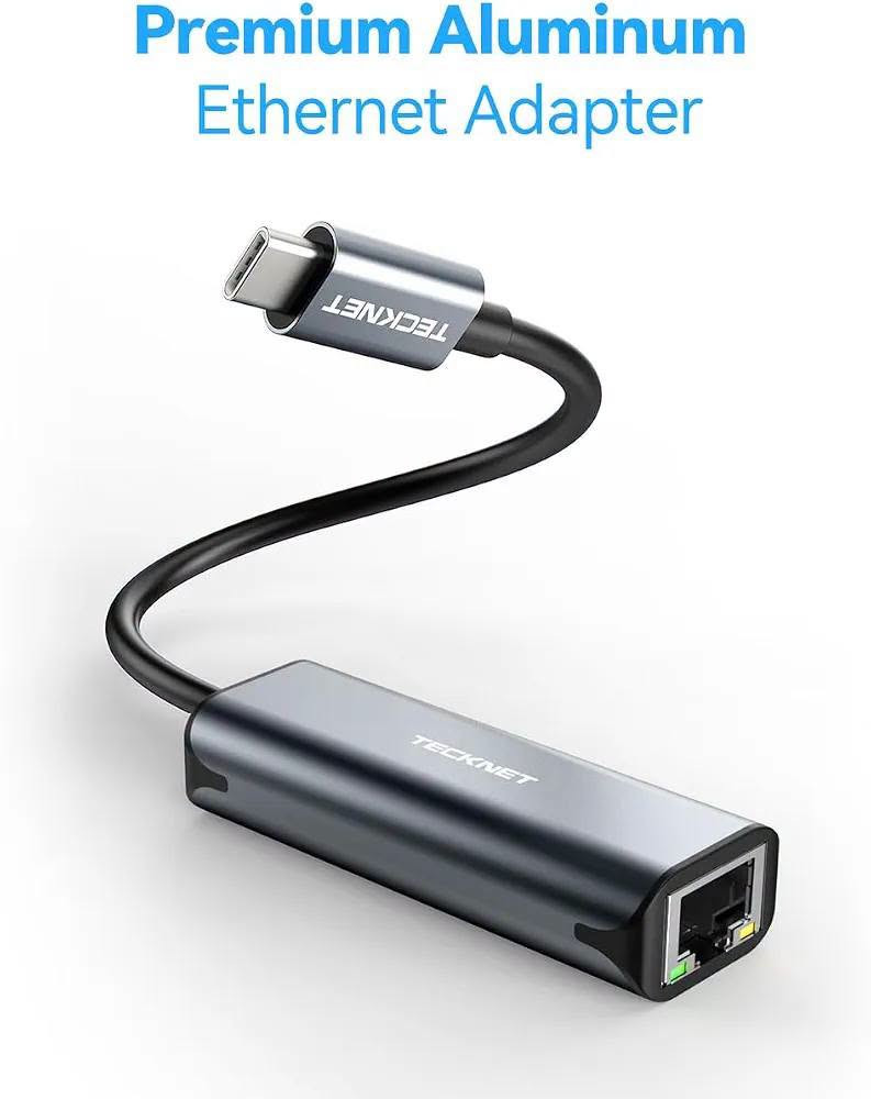محول USB-C • جيجابت ١٠٠٠Mbps • TECKNET