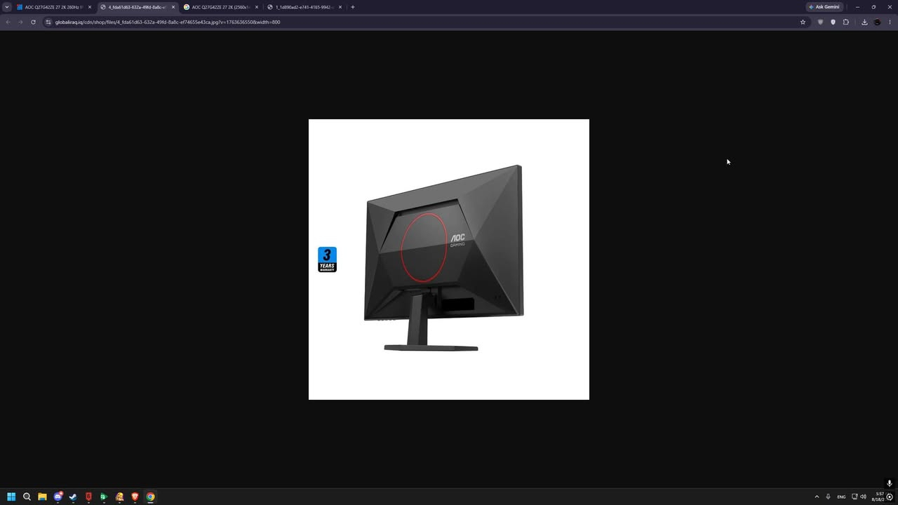 للبيع شاشة گيمينگ 27 inch QHD – 240Hz 
🔹 الحجم: 27 
🔹 الدقة: 2560×1440 QHD
🔹 البانل: Fast IPS
🔹 التحديث: 240Hz أصلي / 260Hz OC
🔹 الاستجابة: 1ms GtG / 0.3ms 
استخدام شهر
الضمان مالتها بعدة موجود 
السعر 325 الف
المكان بغداد : زيونة
***********
