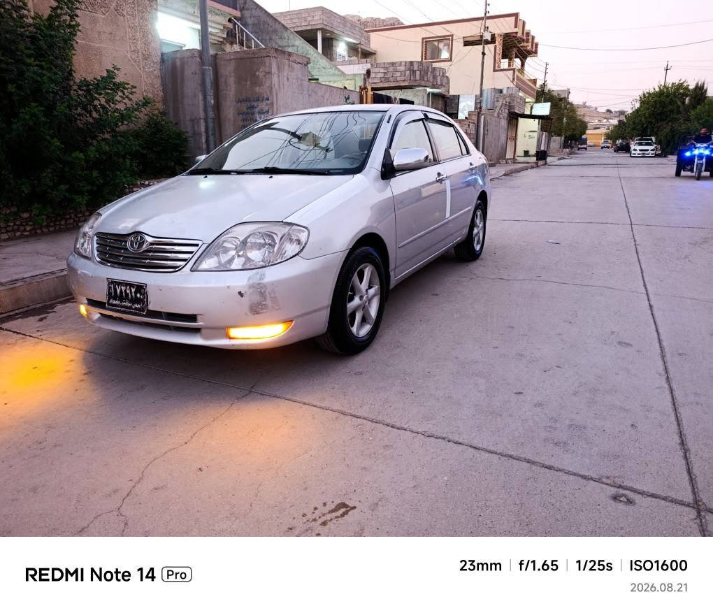 TYOTA.crola.
بيكاشؤ مؤديل 2002
بئ بؤياخ
بئ دةعم چةكوشي بيوةنية
هةموو گياني بيلادة
مةكينة گةورة.
گير تؤماتيك
ناوو زةرد
جام كارةبا 
ئاوينة كارةبا
شاشة
تةبريت ساردوو گةرم لةسلؤري
ئارم پلاستيكي سليماني بةشةرتي بةناو كردنوو غرامةش
4طايةي لؤك
پيشوو دواي طازة داگيراوة
بؤدينارئ مةسرةف مةگةرئ
440هةزاري هةقيقي رؤشتوة بةشةرتي فةحسو كؤم بيتةر
كال بونؤي هةية
گير مةكينة گرايم شةفت تةقةورةقة ئارم ئةوليات مووس براوة بةشةرت
مشتةريت تةلةفون بكة
***********وةس ئابوو فاي بةري لةسةرة السليمانية, العراق
