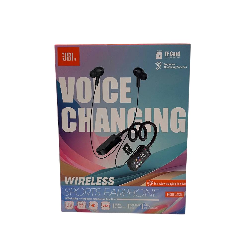 🎧🔥 استمتع بصوتك بطريقتك وين ما تروح!

سماعة رقبة JBL M33 اللاسلكية بتصميم رياضي عملي، شاشة LCD واضحة وميزة تغيير الصوت حتى تعيش تجربة ممتعة بالمكالمات والموسيقى والألعاب 💥

بلوتوث 5.4 واتصال ثابت وسريع 📶
تدعم TF Card وتشغيل مباشر 🎶
مناسبة للرياضة مع تصميم مريح واستخدام طويل لحد 20 ساعة ⏳

خلي صوتك وياك طول اليوم 😎
بس بسعر 15 الف وتوصيل مجاني لجميع محافضات العراق 🚚 عرض سماعتين 25