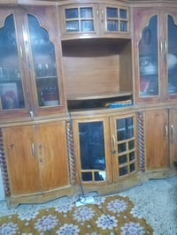 معرض صاج عراقي أصلي قديم قطعتين الجوة بوفية وفوكاها القطعة الثانية  من...