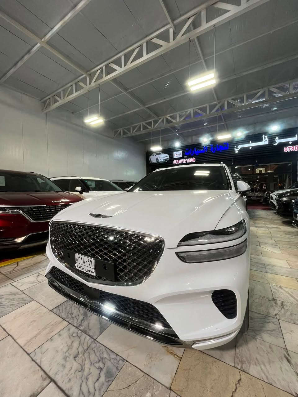 🚗 للبيع: جنيسيس GV70 م 2023
📍 مكان السيارة: النجف الأشرف
📞 للتواصل: ***********
💰 السعر:293 ورقة – قابل للتفاوض
📊 المسافة المقطوعة: 35 ألف ميل
🛠️ المحرك: 4 سلندر – 2500cc توربو

⚠️ حالة السيارة
• وارد أمريكي (دخول جديد)
• الأضرار: حادثها ربع الدعامية فقط، وتم استبدالها بقطعة أصلية بنفس اللون (بدون صبغ)
• صور الحادث مرفقة 

⚙️ المواصفات (فول مواصفات):
• فتحة سقف بانوراما
• بصمة تشغيل
• تشغيل عن بعد
• مقاعد جلد (تدفئة + تبريد + مساج) مع ذاكرة خزن لوضعيات المقاعد
• رادارات كاملة (أمامية + خلفية + جانبية)
• شاشة وسطية كبيرة
• كاميرا خلفية
• وبقية المواصفات المعروفة

📌 تفاصيل إضافية
• دخول جديد بدون رقم (تترقم جميع المحافظات عدا الإقليم)
• المنفيس باسم المالك
• لون السيارة: أبيض
