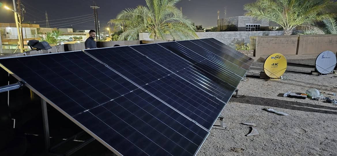 ☀️ ودّع انقطاع الكهرباء واستمتع بالطاقة طوال اليوم 
مع مكتب التقنيات الحديثة للطاقة الشمسية
نوفر لكم أحدث منظومات الطاقة الشمسية المنزلية والتجارية بأفضل المواصفات وأنسب الاسعار . بالنقد والقسط 
               ⚡    من ناحية الثرثار [ الحويش ]   ⚡
                        تم وبحمدلله تجهيز ونصب
               منظومة ( 20 امبير نهاري 10 ليلي  )  
🔹 إنفيرتر   ITEL 6Kw ضمان 3 سنوات
🔹 بطارية ليثيوم  Lvtopsun16kw G4 ضمان 5 سنوات 
🔹 الواح  JINKO725W عدد 8
🔹 بورد حماية متكامل . لمتابعة السحب عبر الهاتف 
🔹أسلاك  DC و أسلاك AC
🔹 حديد حداده مغلون 
🔹 ربط ومتابعة عبر الإنترنت 

📍 صلاح الدين سامراء فلكةالشروق مقابل مطعم حبايبنا 
       خبرة  وجوده في التنفيذ
       للاستفسار والحجز :
     ☎️  ***********
     ☎️ ***********
#طاقة 
#بغداد
#المنصور
#سامراء
#تكريت
