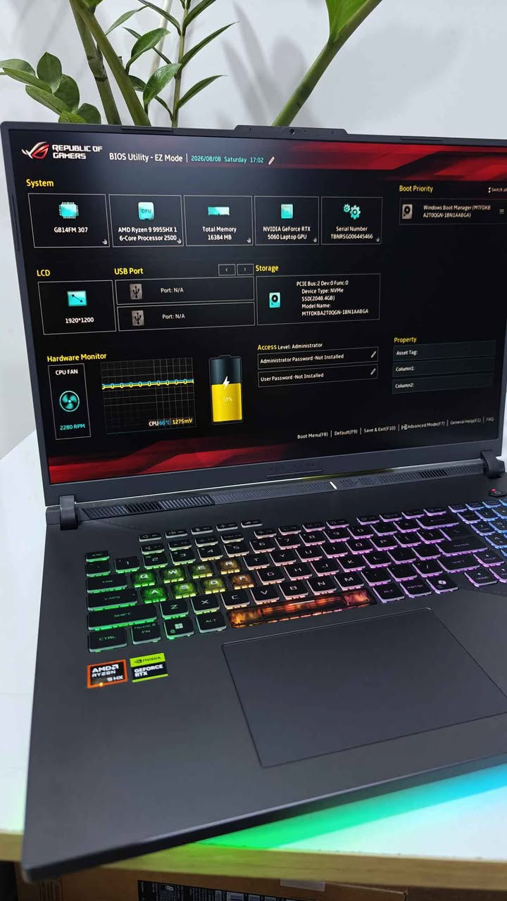 🚀 للبيع: وحش الألعاب والمونتاج ASUS ROG Strix G18 جديد مع بوكس !
جهاز خارق بشاشة عملاقة وأحدث المواصفات لتشغيل أقوى الألعاب والبرامج الهندسية بسلاسة تامة.
💡 المواصفات الرئيسية:

* المعالج: AMD Ryzen 9 9955HX (قوة معالجة جبارة)
* كرت الشاشة: NVIDIA RTX 5060 (8GB) لرسومات خيالية
* الشاشة: 18 بوصة بحواف نحيفة وتردد سريع جداً لعشاق الألعاب
* الذاكرة: رام 32 DDR5 فائقة السرعة
* التخزين: قرص 2TB NVMe SSD سريع جداً
* التبريد: نظام تبريد ذكي ومتقدم لجلسات اللعب الطويلة

✨ حالة الجهاز: جديد مفتوح للفحص فقط
💰 السعر المطلوب: ،2،500،000
📞 للتواصل والاستفسار : ***********

https://t.me/epic_store2 بغداد, العراق
