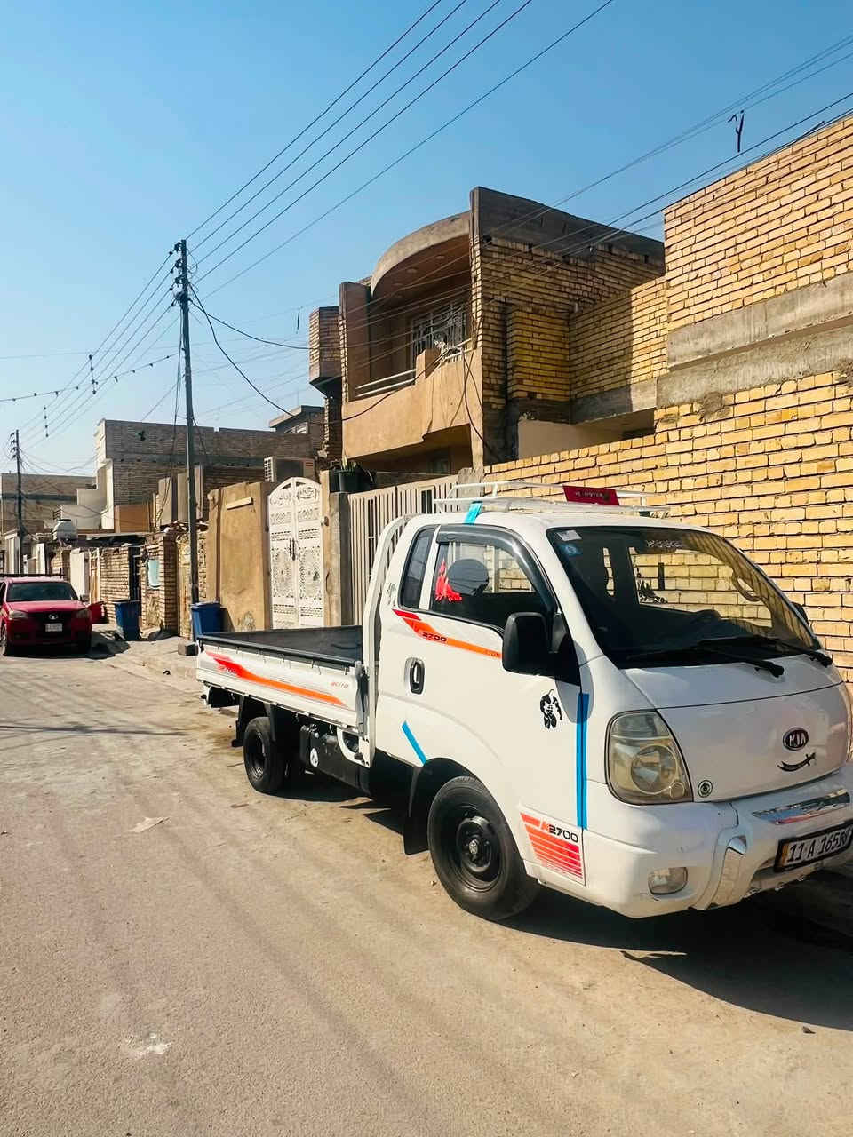 إسلام عليكم كيه بنكو ٢٧٠٠  موديل ٢٠٠٧ مكينه تخم تاير حداديه كير اكسل كفاله  سنويته ٣١ العنوان بغداد الشماعيه الستفسار عله هاذ الرقم ***********
