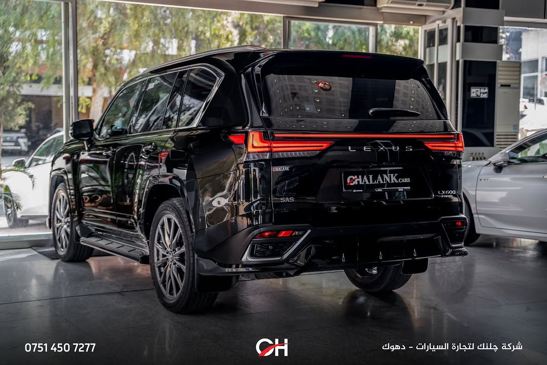 Lexus LX600 F Sport F1

السنة: 2024
الممشى: 29,000 كم
الحالة: ضمان شركة SAS
الموقع: دهوك

المحرك ونظام الدفع:

* محرك V6 سعة 3.4 لتر Twin-Turbo
* القوة: 409 حصان
* العزم: 650 نيوتن متر
* ناقل حركة أوتوماتيك 10 سرعات
* نظام دفع 4WD

المواصفات:

* فئة F Sport F1
* شاشة وسطية كبيرة
* شاشة معلومات للسائق
* Apple CarPlay + Android Auto
* كاميرات 360°
* حساسات أمامية وخلفية
* رادار أمامي
* مقاعد جلد رياضية
* مقاعد أمامية كهربائية مع ذاكرة
* تدفئة وتبريد المقاعد
* فتحة سقف بانوراما
* نظام صوت Mark Levinson
* دخول وتشغيل ذكي
* إضاءة داخلية Ambient Lighting
* Head-Up Display
* أنظمة أمان ومساعدة السائق
* مصابيح LED
* جنوط F Sport

📞 ***********
شركة جلنك وليد صبري – دهوك

#Chalank_cars_duhok

نص مكتوب في الصور:
- *********** CH شركة چلنك لتجارة السيارات - دهوك
- *********** شركة چلنك لتجارة السيارات - دهوك