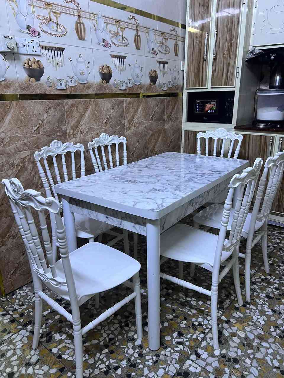 اغراض للبيع
ميز طعام مع 6 كراسي
ديوان 6 مقاعد
ميز بلازمة كامل مع الرفوف
ثلاجة 6 قدم
للاستفسار ***********
