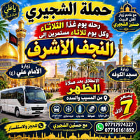 النجف الاشرف • زيارة الامام علي • كوستر حديث