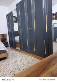 غرفه نوم اخت الجديدة اي ضرر مابيها نضيفة حيل سعرها مليون 100وبيها مجال...