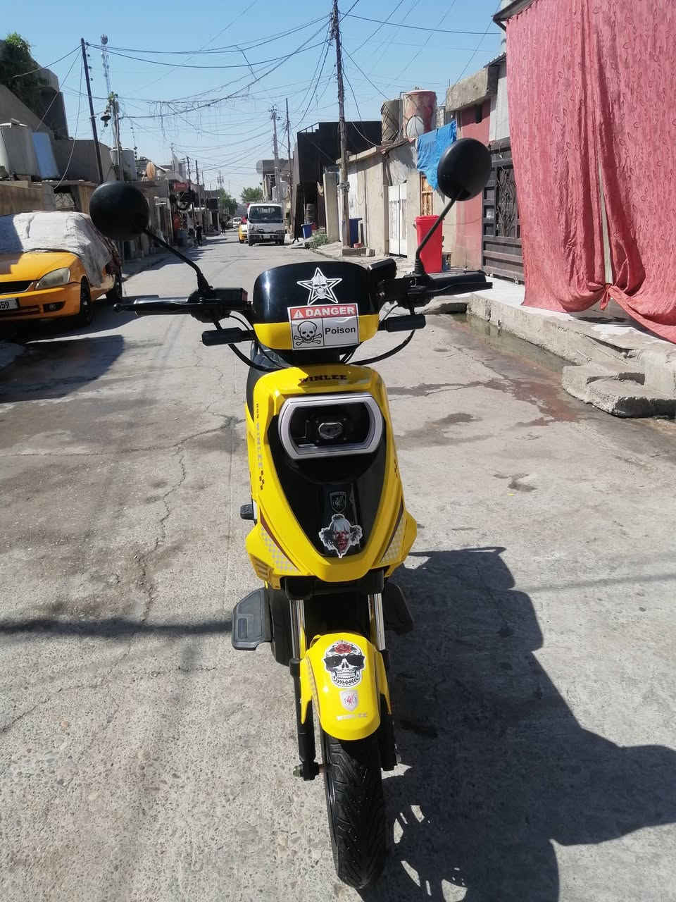 سلام عليكم بايسكل شحن لل بيع حيل نضيف بطاريات شرط عل فحص مستخدم 3 أشهر سعره 550\رقمي ***********
