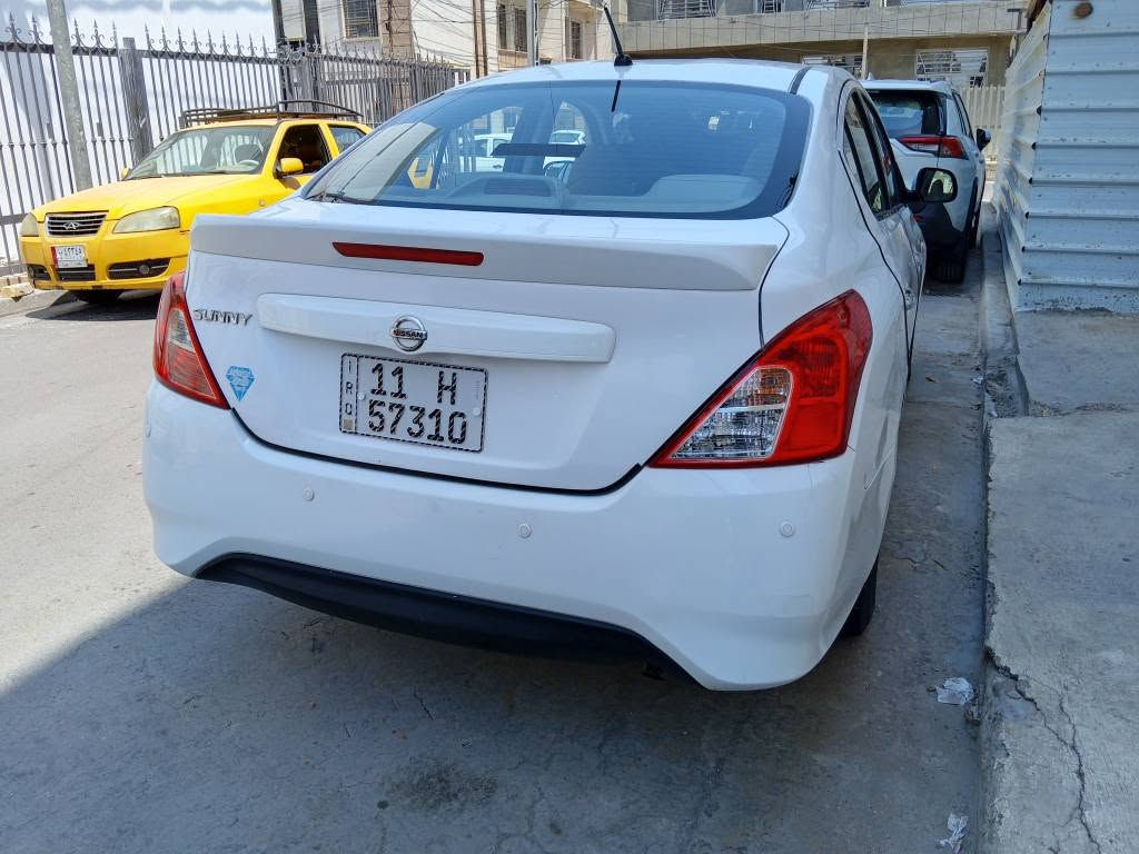نيسان صني 2020 نظيفة،،،رقم بغداد أنكليزي بأسمي سنوية 2030 ،، مكينة وكير مكفولات تبريد شغال تخم تاير نظيف جدا،، صدر جديد، باتري جديد، بدون حادث السونار مرفق بالصور ... السعر 103$ عنواني بغداد حي الجهاد *********** بغداد, العراق
