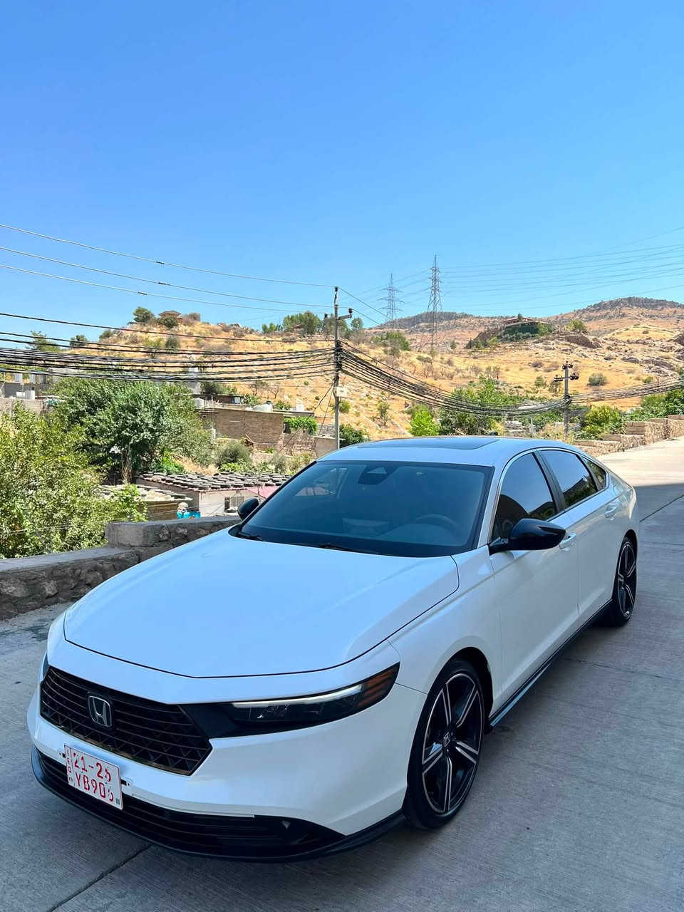 السلام عليكم
السيارة للبيع فقط 💯

Honda Accord Hybrid Sport 2024
2.0 Hybrid 

الضرر : السيارة بدون صبغ يحتاج PDR 5 أصابع راس الجاملغ الأمامي يمين و 5 أصابع راس البونيد
 
السيارة ماشية : 42 الف ميل
 بجم و خلف السيارة كبس
• بصمة تشغيل + دخول ذكي
• رادار أمامي + تحديد مسار
• نظام النقطة العمياء
• فتحة سقف
• لايت زينون
• مقاعد كهربائية
كير و مكينة بشرط و كهربائيات 

السعر 205

مكان السيارة دهوك

*********** كورك / واتساب
