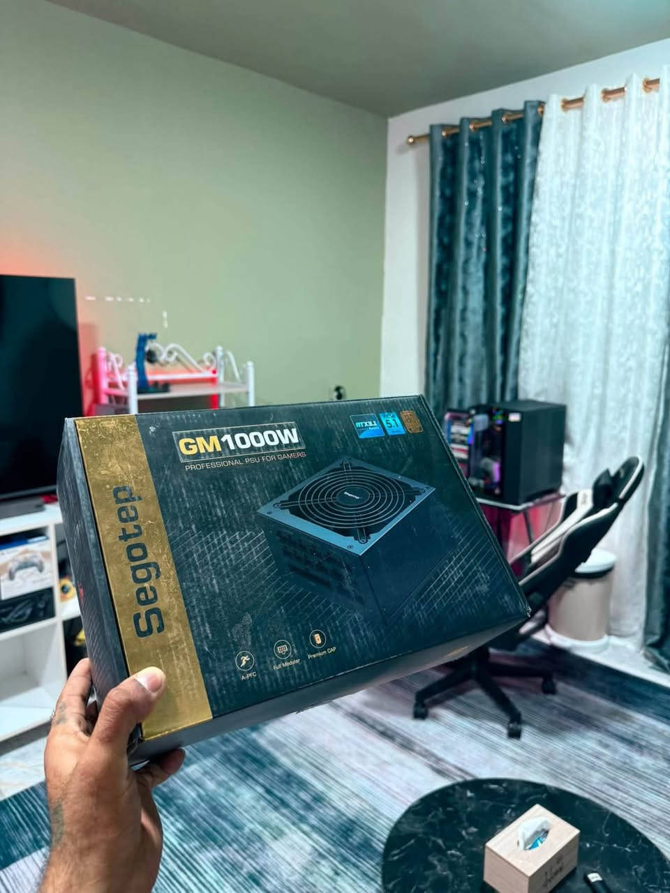السلام عليكم
PC
Inetl cor i9 14900kf
RTX 5070 12GB
MEOMRY 32 GB DDR5 6000
2 TB - 1TB NVME - 1TB SSD
Segotep 1000w الباورسبلاي
التبريد مائي Aqua elite 360 v6
و القطع كلها جديدة
رايدها ب 
2,900

***********
اكو توصيل ..
