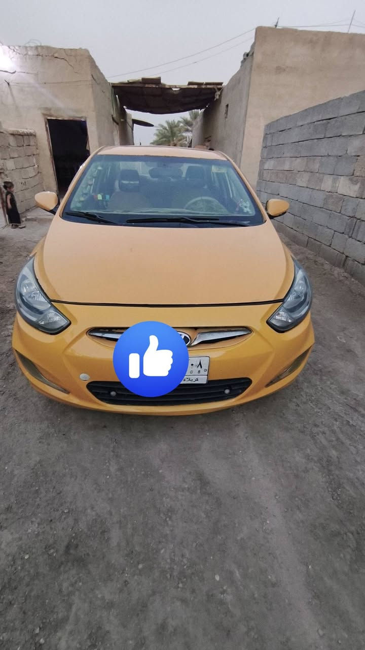 سلام عليكم سياره لبيع اكسنت موديل 12خليجي محرك 1600 بيه منضومه غاز سعر 75وبيه مجال مكاني كربلاء الرقم ***********
