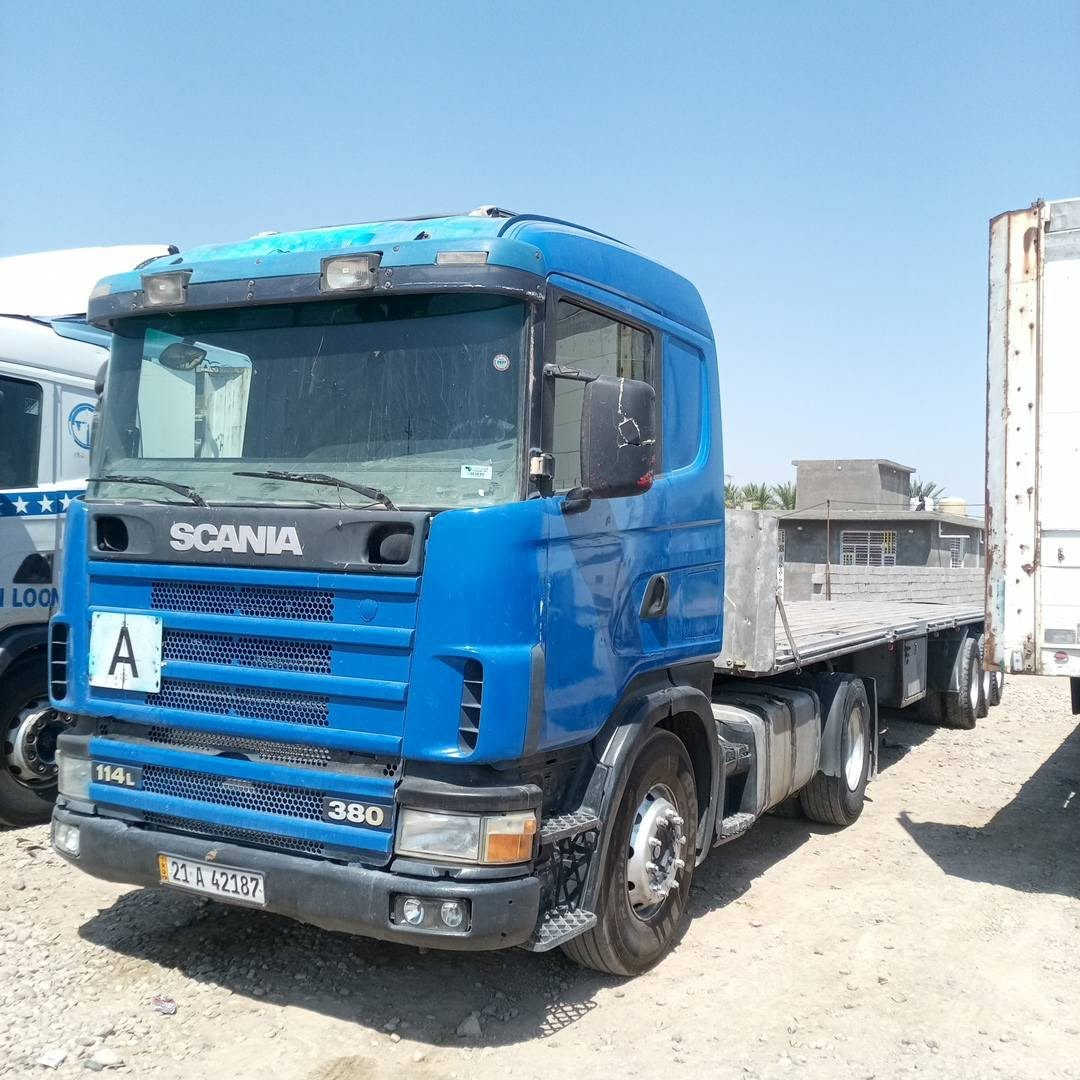السلام عليكم معرض الصويره المركزي سكانيا موديل 2000مكينه انجكتر لاصرف ولابخار حجم 420كير3x3 شاصي مكفول تخم تاير راس وعربانه مربوطه وجاهزه سنويه بسمي لل31 شرط التحويل السياره مكفوله كفاله عامه السعر 160وبيها مجال قليل العنوان واسط الصويره الاستفسار ***********/////***********
