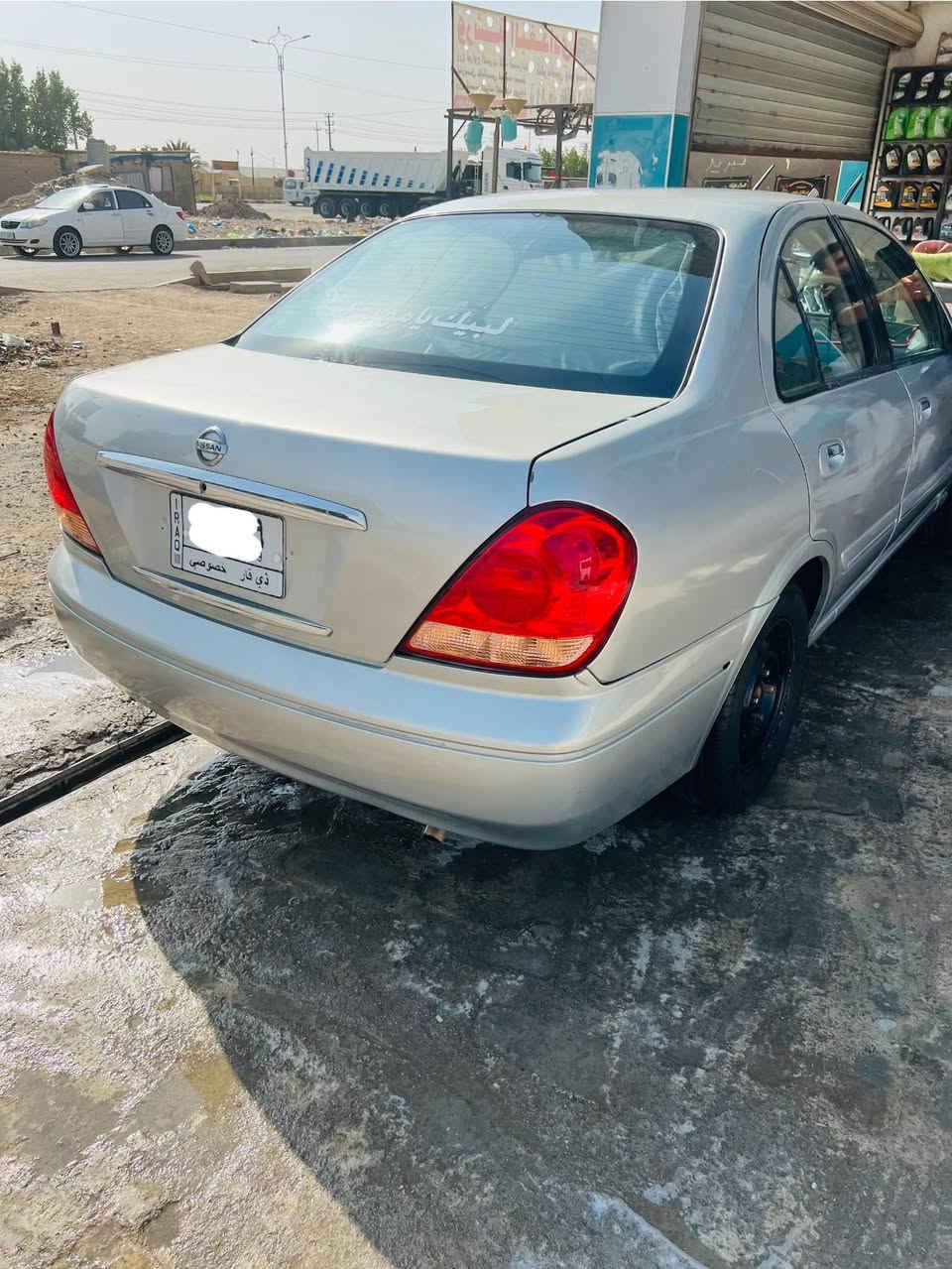 سلام عليكم 
نيسان صني ياباني بلتيه زركه 2005
سياره جهازه طخم تاير حداديه مكينه جديده 
تبريد ثلج  مداور ثاني يوم مكفلوهً داخل صاج جام كهربائي 
سياره جاهزه مانقصه اي شي السعر 75 وبيه مجال الشراي 
رقمي ***********
