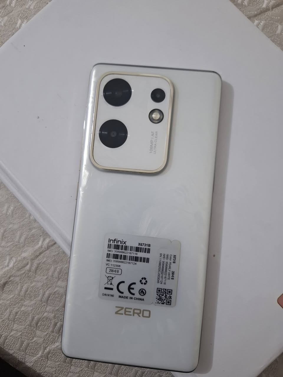 السلام عليكم
جهاز Infinix ZERO 30 للبيع مع الملحقات
الذاكرة 256
عشوائية 16
الشاشة 120 هرتز
السعر 300 وبيه مجال
العنوان النجف الاشرف/ الرضوية
الجهاز مكفول كفالة عامة
الرقم ***********
