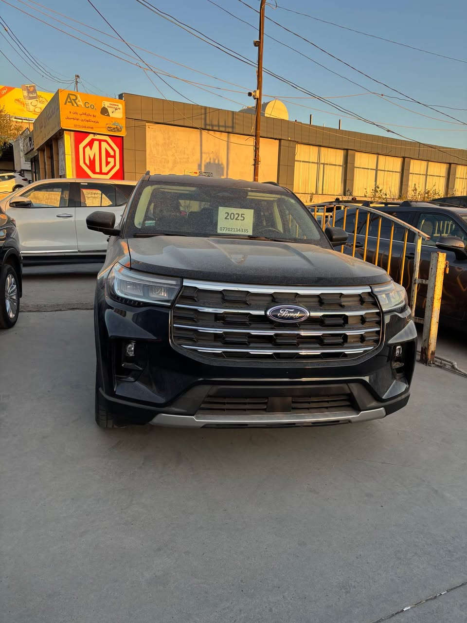 Ford Explorer 2025 4wd
فۆرد ئێکسپلۆرەر
مۆدێل ٢٠٢٥ 
دەبڵ ئەکسڵ
بۆنیتەکەی پەڵەێەک ساری هەیە وە چەمەلخەکەشی بە هامان شێوە بێ بۆیاخ
بۆ نرخ ٢٩٧ گەڵاو معامەلە 
بۆ پەیوەندی *********** السليمانية, العراق
