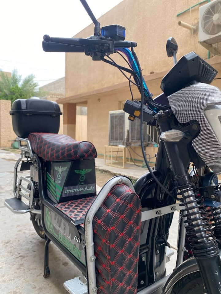 دراجه شحن جبلي • ٥ بطاريات • نظام بصمه