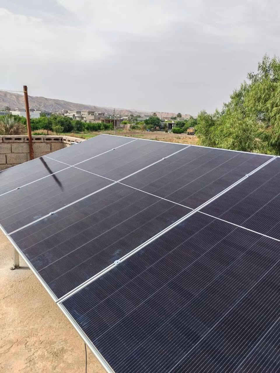 طاقة شمسية • ألواح 650W×8 • انفيرتر 8 كيلو