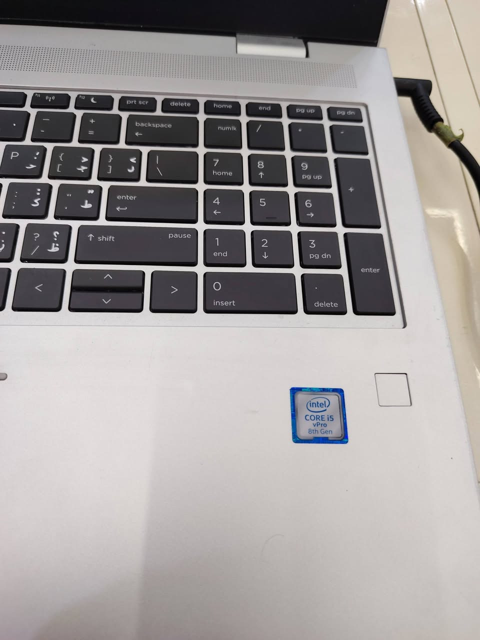لابتوب hp
كورi5
الجيل 8
رام 128
بصمة
نظافة ١٠٠٪
حجم شاشه 15.5
ملحقاته شاحنه وجنطة
سعر ٣٥٠ 
العنوان المضيق مقابل جامع الخضر والياس 
***********

نص مكتوب في الصور:
- Settings
- Find a setting
- HP
- Local Account
- Home
- System
- Bluetooth & devices
- Network & internet
- Personalization
- Apps
- Accounts
- Time & language
- Gaming
- Accessibility
- Privacy & security
- Windows Update
- System > About
- Storage
- 238 GB
- 110 GB of 238 GB used
- Graphics Card
- 128 MB
- Intel(R) UHD Graphics 620
- Installed RAM
- 8.00 GB
- Speed: 2400 MT/s
- Processor
- Intel(R) Core(TM)
- i5-8365U CPU @
- 1.60GHz
- 1.90 GHz
- DESKTOP-D3TBQFV
- HP ProBook 650 G5
- Rename this PC
- Device specifications
- Copy
- Device name
- Intel(R) Core(TM) i5-8365U CPU @ 1.60GHz (1.90 GHz)
- 8.00 GB (7.81 GB usable)
- Device ID
- D9A3B075-0A93-4871-9DA5-15688702DA19
- Product ID
- 00330-52326-79186-AAOEM
- System type
- 64-bit operating system, x64-based processor
- Pen and touch
- No pen or touch input is available for this display
- Related links
- Domain or workgroup
- System protection
- Advanced system settings
- Search
- ENG
- Settings Find a setting System > About Storage 238 GB 110 GB of 238 GB used Graphics Card 128 MB Intel(R) UHD Graphics 620 Installed RAM 8.00 GB Speed: 2400 MT/s Processor Intel(R) Core(TM) i5-8365U CPU @ 1.60GHz 1.90 GHz Home System Bluetooth & devices Network & internet Personalization Apps Accounts Time & language Gaming Accessibility Privacy & security Windows Update DESKTOP-D3TBQFV HP ProBook 650 G5 Rename this PC Device specifications Copy Device name DESKTOP-D3TBQFV Processor Intel(R) Core(TM) i5-8365U CPU @ 1.60GHz (1.90 GHz) Installed RAM 8.00 GB (7.81 GB usable) Device ID D9A3B075-0A93-4871-9DA5-15688702DA19 Product ID 00330-52326-79186-AAOEM System type 64-bit operating system, x64-based processor Pen and touch No pen or touch input is available for this display Related links Domain or workgroup System protection Advanced system settings Search