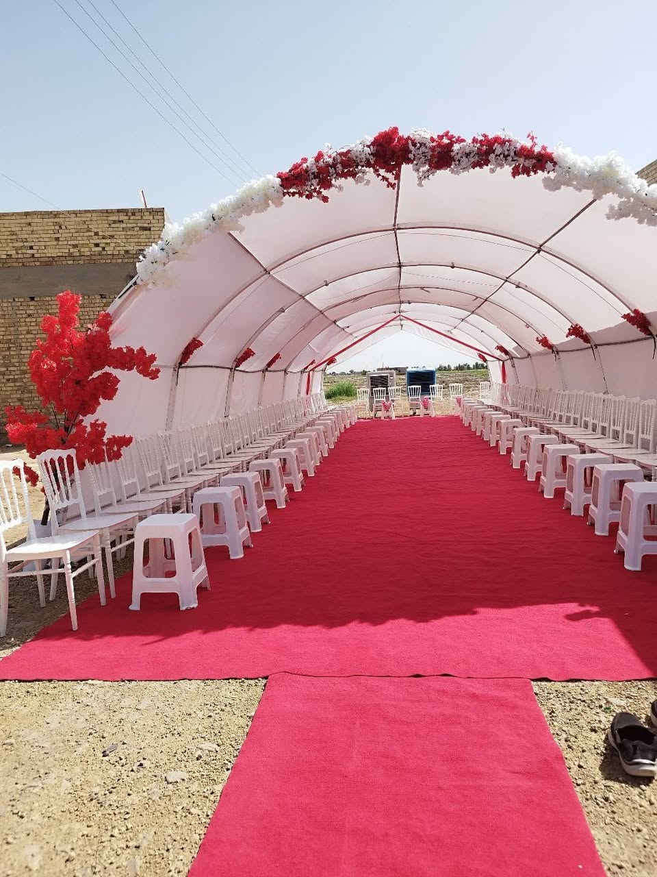 على بركه الله
نفتح لكم حجوزات الخيمات والكوشات والدي جيات والكراسي وتجهيز بوكسات الخطوبه  وحقائب الاعراس (خطوبه .اعراس ) بأنسب الاسعار 
 مستعدون لتجهيز كافه المناسبات والمهرجانات السياسيه والمدنيه
العنوان /ذي قار قلعه سكر (مقابل محمد العريفي.فلكه الخنساء) مكتب احمد 
للتواصل ***********
