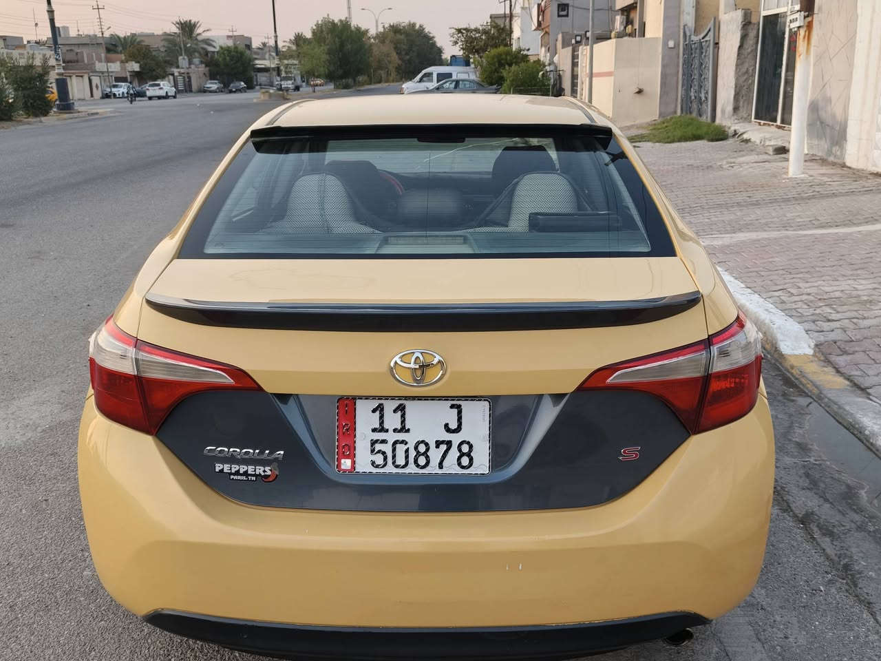 كورلا 2014 ايس ضررها جاملق بونيد بدون دواخل منظومة  غاز ⛽ جديده شادها حكومي بيه كارت مكينه مال 2019 جديده كير شرط سياره حلوه مشروع وطني ارقام انكليزي بسمي مكان كركوك السعر 120 بيه مجال شي قليل ***********
