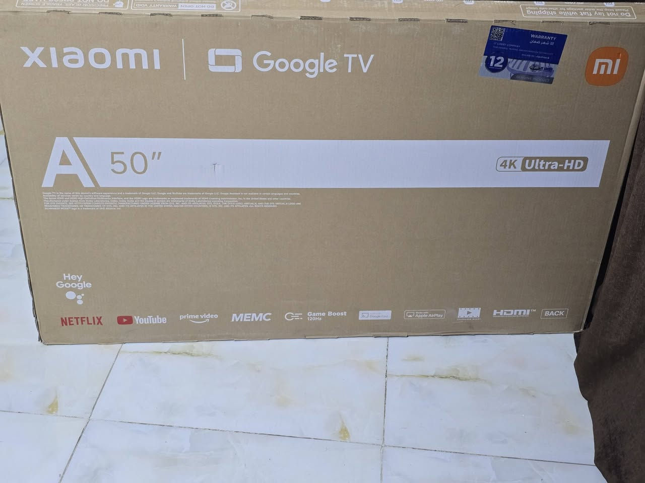 شاشه شاومي الاصليه حجم 50 كوكل تيفي 4k مواصفات خير من الله لسعر ٤٧٥ بعده جديده المكان البصره القديمه ***********
