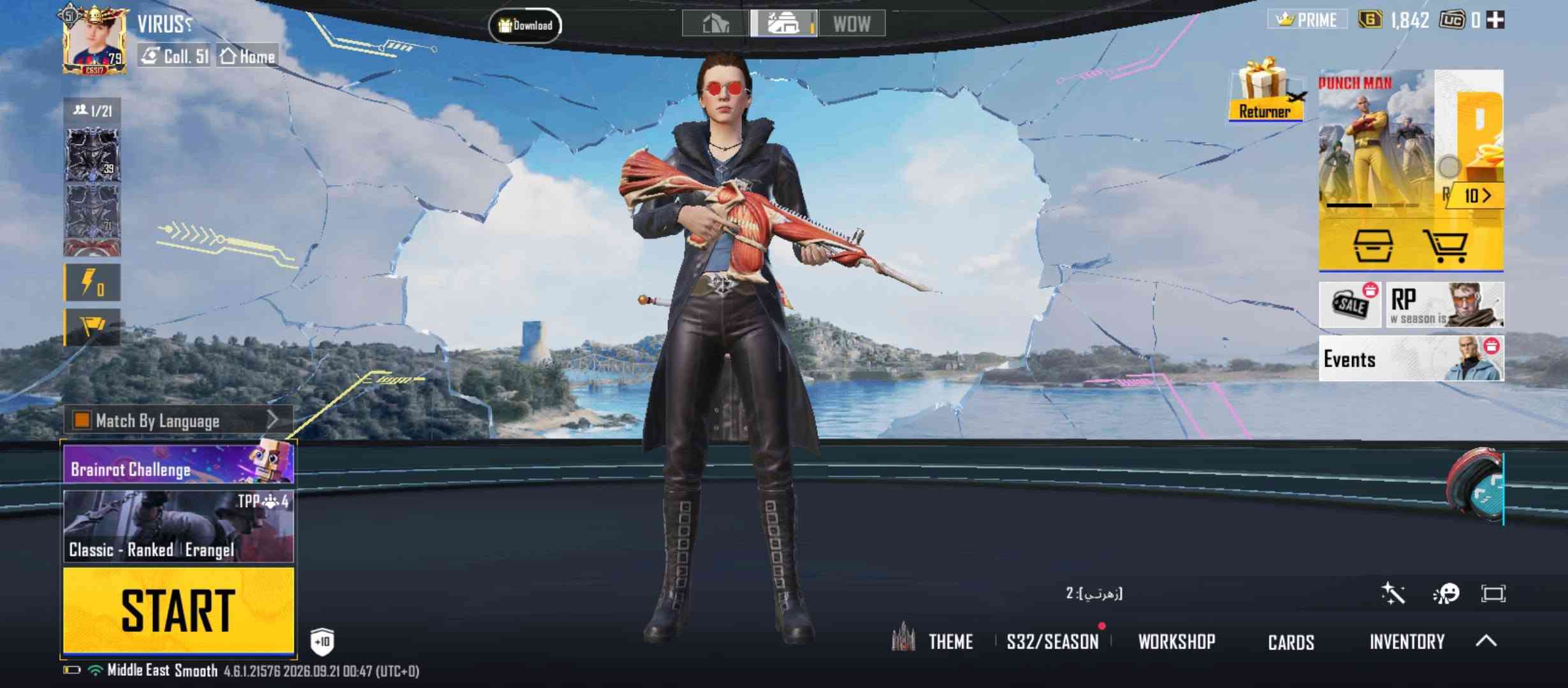 حساب للبيع السعر 50 بصره رقم الهاتف***********

نص مكتوب في الصور:
- DATA X BASIC INFO STATISTICS CAREER RESULTS COLLECTIONS HONOR CUSTOM CONNECTIONS WOW SOCIAL PLAYER CA Avatar Frame Owned Filter C6SI7 Conqueror Avatar Frame Here is your C6SI7 Conqueror Medal! In use VIRUSS Idle
- DATA BASIC INFO STATISTICS CAREER RESULTS COLLECTIONS HONOR CUSTOM CONNECTIONS WOW SOCIAL PLAYER CARD EDIT SYSTEM Avatar Frame Owned Filter C6SI7 Conqueror Avatar Frame Here is your C6SI7 Conqueror Medal! In use VIRUS Idle
- DATA BASIC INFO STATISTICS CAREER RESULTS COLLECTIONS HONOR CUSTOM CONNECTIONS WOW OCIAL PLAYER CAR MEDIT SYSTEM Lobby Results C6S17 PUBG Conqueror Name Tag Reach PUBG Conqueror in C6S17 to obtain. Unequip C6S17 C6S16 C6S15 C6S14 C3S18 C3S17 C2S6 C2S5 C1S3 C1S26 C6S25 C6S23 Name Tag Owned
- UID:5308551451 More ViiRUSs T4xArab Co-Leader Elite Collector II Gold II > TPP_Duo Classic Career Highest > Journey Badge > Vanguard V > Ultimate Royale ste Royale Career Highs Season Series Medal Share for the first time to get G ×10 Season Rating> 3364 Season Rank> Top 54.00% ievement Points> 7675 Played For 8 years DATA X BASIC INFO STATISTICS CAREER RESULTS COLLECTIONS HONOR CUSTOM CONNECTIONS WOW CIAL PLAYER CARD MEDIT SYSTEM
- Avatar Frame Owned Filter C6SI17 C6SI17 Conqueror Avatar Frame Here is your C6SI17 Conqueror Medal! In use VIRUS5 Idle DATA BASIC INFO STATISTICS CAREER RESULTS COLLECTIONS HONOR CUSTOM CONNECTIONS WOW OCIAL PLAYER CARI MEDIT SYSTEM
- DATA C6S17 C6S17 VIRUS? Idle C6S17 Conqueror Avatar Frame Here is your C6S17 Conqueror Medal! In use Avatar Frame Owned Filter BASIC INFO STATISTICS CAREER RESULTS COLLECTIONS HONOR CUSTOM CONNECTIONS WOW SOCIAL PLAYER CARD MERIT SYSTEM
- 5 VIRUSS 79 C6S17 1/21 39 71 0 Match By Language Brainrot Challenge TPP 4 Classic - Ranked | Erangel START +10 Download WOW PRIME G 1,842 UC + Returner PUNCH MAN R 10 > SALE RP w season is Events زهري : 2 THEME S32/SEASON WORKSHOP CARDS INVENTORY Middle East Smooth 4.6.1.21576 2026.09.21 00:47 (UTC+0)
- BY QUALITY 1 1 0 1 1 0 BOAT 2 1 6 8
- BY QUALITY 2 0 0 2 0 8 8 BOAT 2 1