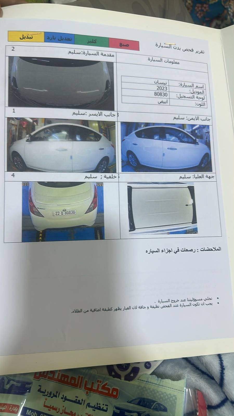 السلام عليكم نيسان سني 23 مكفوله كير مكينه خير من الله السياره جاهزه اي نقص مابيه السعر 110وبيه مجال قليل مكان السياره بغداد. اتصال *********** . ملاحضه مكلف بل نشر
