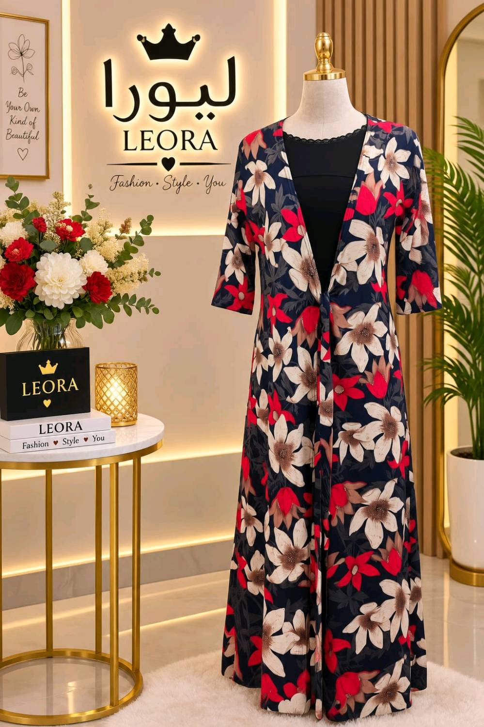 ✨ ملابسنا غير، ستايلك غير ✨ليوار✨ 

👗 موديلات راقية وبأجمل التصاميم
📏 متوفر قياسات مختلفة
📦 الحجز متوفر لجميع الموديلات
📞 للحجز والاستفسار: ***********

💖 لا تفوتين الفرصة، اختاري موديلج واحجزيه هسه!