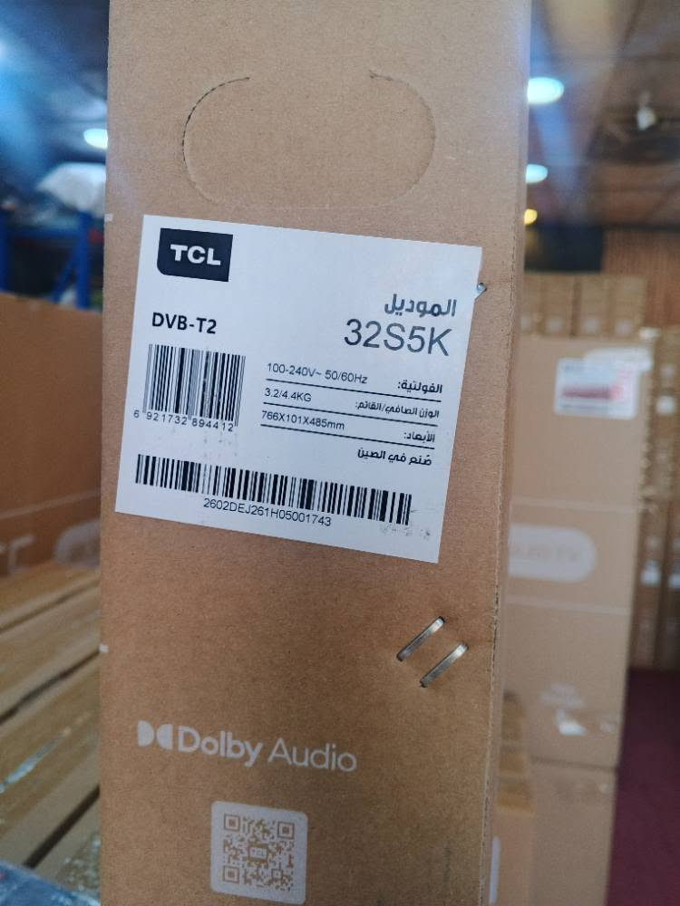 اشاشة TCL ذكية موديل S5K ححم 32
بسعر 285 الف 💰
توصيل كل المحافظات 🚛
