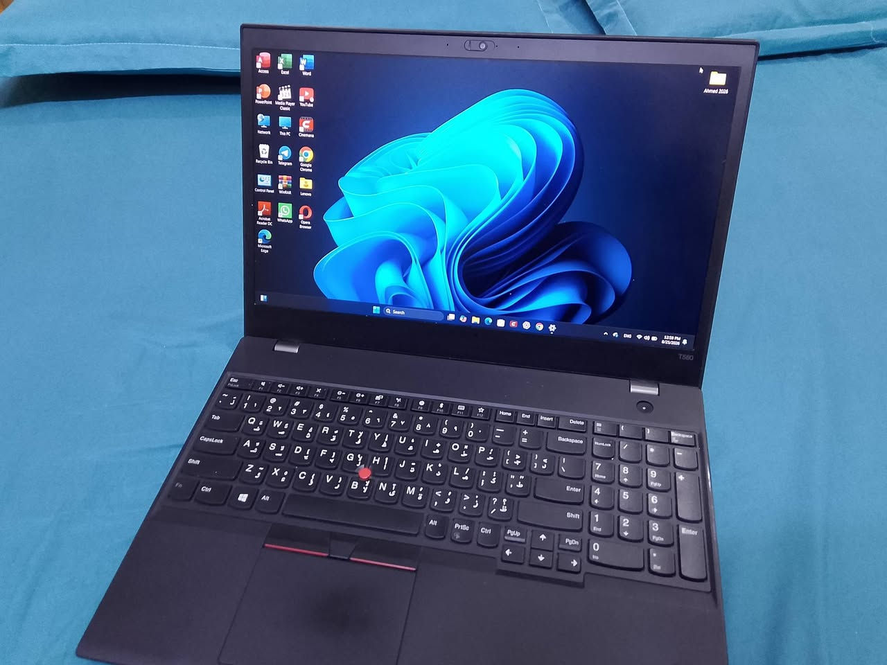 🔥 للبيع Lenovo ThinkPad T580 🔥
لابتوب عملي وقوي ومناسب للشغل والدراسة والاستخدام اليومي
🔹 الموديل: Lenovo ThinkPad T580
🔹 المعالج: Intel Core i5-8350U الجيل الثامن
🔹 المعالج 4 أنوية و8 Threads
🔹 الرام: 8GB DDR4
🔹 التخزين: 256 SSD سريع
🔹 كرت الشاشة: Intel UHD Graphics 620
🔹 النظام: Windows 11 Pro 64-bit
🔹 الشاشة: 15.6 إنچ 
🔹 بيه كيبورد عربي وإنكليزي
🔹 بيه كاميرا
🔹 بيه بصمة/مميزات ThinkPad حسب النسخة
🔹 البطارية بيها بطاريتين مبدلها جدد
🔹 الجهاز سريع ومناسب لـ Word وExcel وPowerPoint والتصفح والدراسة والبرامج المكتبية
📌 الجهاز نظيف وشغال بدون مشاكل حسب الفحص
📌 مناسب للطالب والموظف والاستخدام اليومي
📌 البيع بسبب عدم الحاجة
💰 السعر: 330 الف
📍 المكان: بغداد/البنوك
📞 للتواصل: ***********

