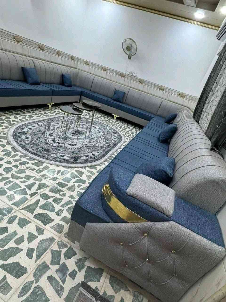 الدقه والامان  كل هذا وبأنسب الاسعار
 كوشات عدد 4هديه
 شغل مضبوط مع ضمان سنه  
قماش صوره
الهيكل چام روسي
الضهر  مضغوط
المقعد بلوك فقط 
رجل عظم عاج ورده ذهبي

#ديوان  10 مقاعد ب 355
............................................... 
#ديوان  9مقاعد  ب  335
.........................................
#ديوان   8 مقاعد ب  310
.........................................
#ديوان  7 مقاعد ب  285
.........................................
#ديوان  6 مقاعد ب  260
................................................ 
#ديوان 5مقاعد  ب235

قياس عرض المقعد 50صافي و 70لحد الحايط 

سعر المتر 75 بالنسبه للقياسات الخاصه
#سعر المتر 75الف للمتر الواحد
#اذا كان الطلب بلوك بلاويد للضهر والصفاح بدل المضغوط اضافه 100 الف 

#سعر كوشات الوحده 2500
#طبله ب 25 الف قياس 40/40
مده التوصيل  بغداد   يومين
 محافظات  4ايام
لايباع اقل من 5امتار
قماش صوره
رجل نيكل

نص مكتوب في الصور:
- للقطلب: ***********
- جودة، ذوق.. وأناقة.. كلشي يخص
- الأنات موجود عدنا.
- اتصل الآن: ***********
- أثاث عصري + تصميم راقي = إبكو
- دزاين للأثاث
- تصنع راحتك بذوق عالي وفن عري