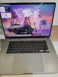 ماك بوك برو 2019 معالج i7  رام 32g  هاردssd512g  حجم +16inch 4k hdr10 ...