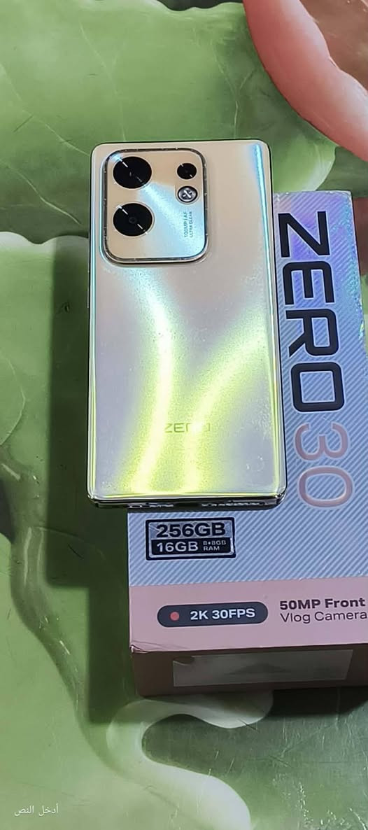 السلام عليكم ورحمة الله وبركاته،

📱 Infinix Zero 30 

🔹 الجهاز بحالة الشركة، ولم يدخل الصيانة، ومضمون
🔹 متوفر مع الكرتون والكيبل الأصلي
🔹 سعة التخزين: 256GB
🔹 الذاكرة العشوائية: 12GB RAM
🔹 المعالج: Dimensity 8020 5G
🔹 الشاشة: AMOLED بتردد 144Hz
🔹 الكاميرا الخلفية: 108MP
🔹 الكاميرا الأمامية: 50MP
🔹 البطارية: 5000mAh مع شحن سريع بقدرة 68W

📍 الموقع: بغداد
📞 للتواصل: ***********
💰 السعر: 250 ألف
