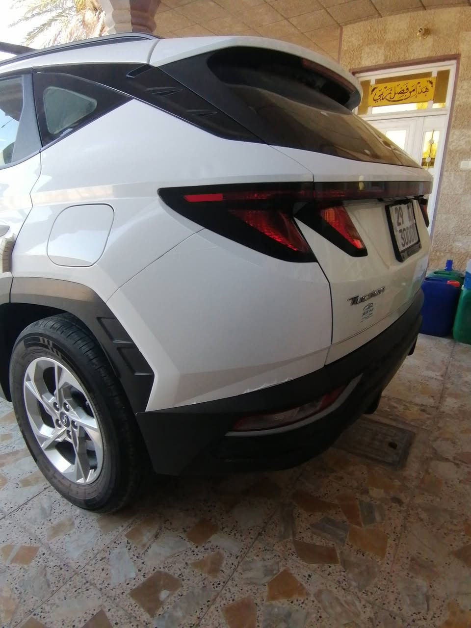 توسان موديل 2022 خليجي بيه قبق جنطه صبغ فقط سياره بيه كير ومكينه جدد تخم تاير جديد سيارة مال جناي رقم واسط تحويل ثاني يوم سعر 170 وبيه مجال  مكان بغداد جسر ديالى الجديد رقمي ***********
